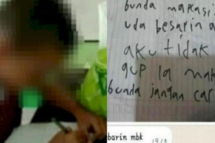 Viral anak SD kabur menuliskan surat bikin haru. Foto/Instagram (Foto/Instagram)