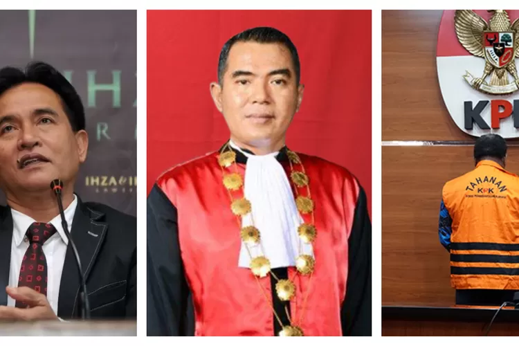 Profil Hakim Wahyu Iman Santoso, Pernah Kalahkan Yusril Ihza mahendra dan Raja Emas Papua (Kolase Instagram @yusrilihzamhd, pn-jakartaselatan.go.id, kpk.go.id)