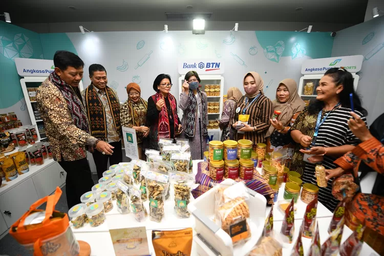 Salah satu stand Bazar Belanja Produk UMKM yang digelar Bank BTN di Pusat Perbelanjaan Sarinah mulai 16-19 Februari 2023.  (ayopontianak.com/dok. Bank BTN)