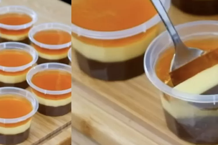 Puding Lapis Surabaya Nikmat Untuk Takjil Buka Puasa di Bulan Ramadhan 2023 (Foto: Youtube Lis Achmady)