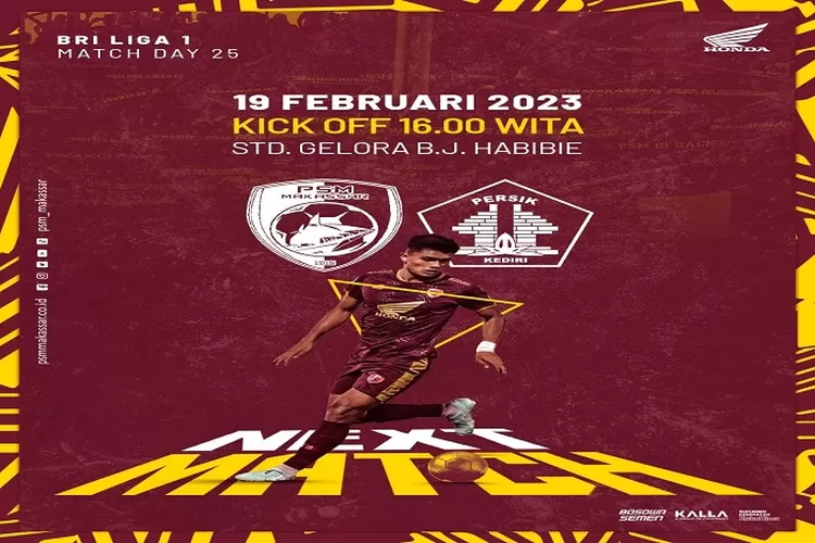 Prediksi Skor PSM Makassar vs Persik Kediri BRI Liga 1 2022 2023 Tanggal 19 Februari 2023 dan Head to Head dan Performa Tim (www.instagram.com/@psm_makassar)