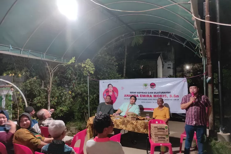 Anggota DPRD Kaltim Ananda Emira Moeis saat reses masa sidang pertama tahun 2023. (DPRD Kaltim)