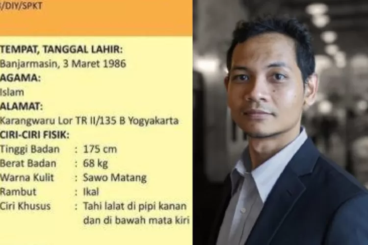 Data Ahmad Munasir Rafie Pratama (Dok. Polda DIY)