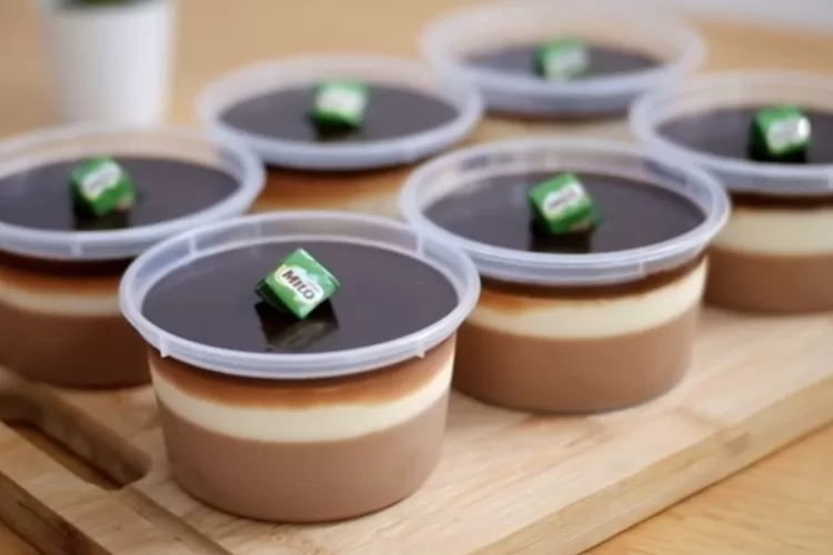 Puding Milo Keju cocok jadi menu takjil buka puasa di bulan Ramadhan 2023