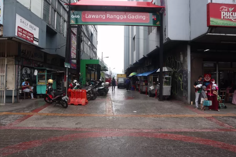 Tampak depan kawasan Rangga Gading, Kota Bogor yang bakal disulap jadi pusat kuliner legend. (Fadli/Metropolitan) 