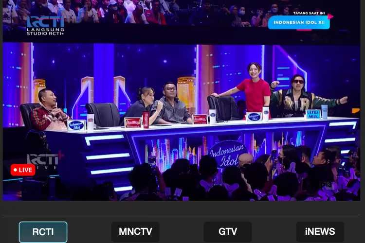 Live straming Indonesian Idol 2023 Spektakuler Show 3 (Foto: screenshot rcti plus)