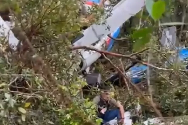 Helikopter rombongan Kapolda Jambi jatuh di hutan Kerinci (Ist)