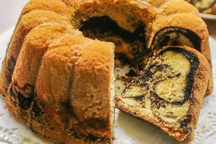 Resep farmer cake atau kue marmer. Foto/Instgram ( Foto/Instgram)