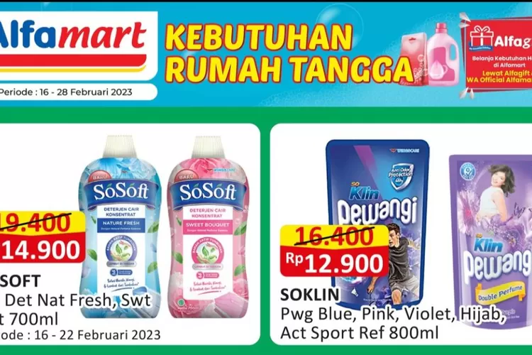 Katalog Alfamart Hari Ini Selasa 21 Februari 2023 Promo Potongan Harga Detergen CEK DI SINI (Alfamart)