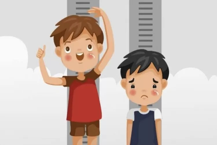 Ilustrasi stunting pada anak