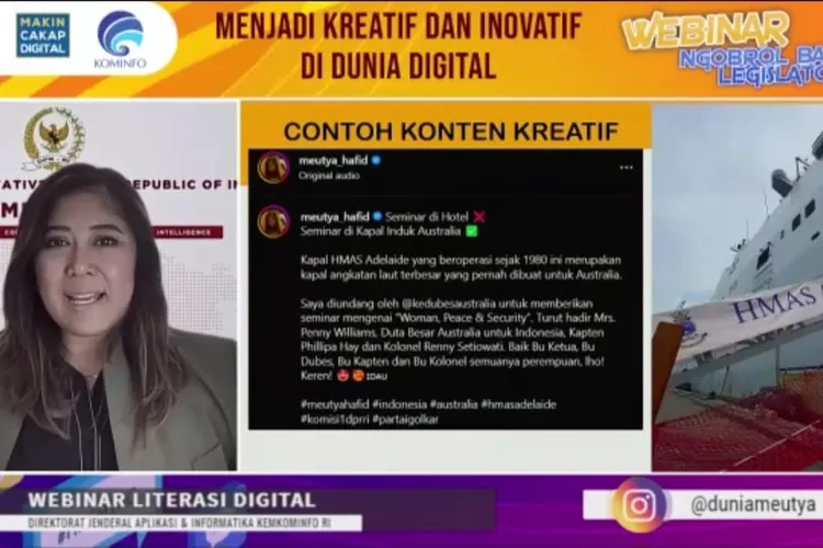 Ketua Komisi 1 DPR RI, Meutya Hafid.