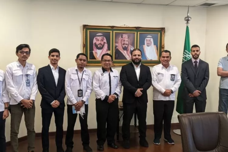 Tim Subdit Dokumen rapat bahas penerbitan visa jamaah haji dengan Kedutaan Saudi.  (ANTARA/HO-Kemenag)