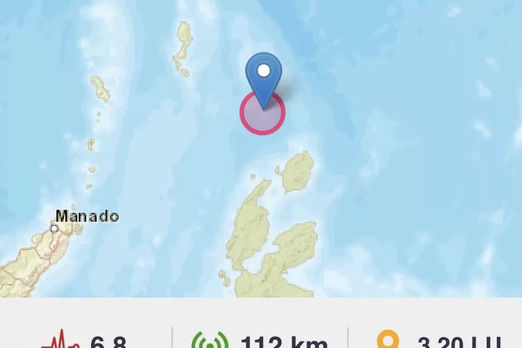 BMKG menyatakan telah terjadi gempa M 6.6 tidak berpontesi Tsunami guncang Daruba Maluku Utara