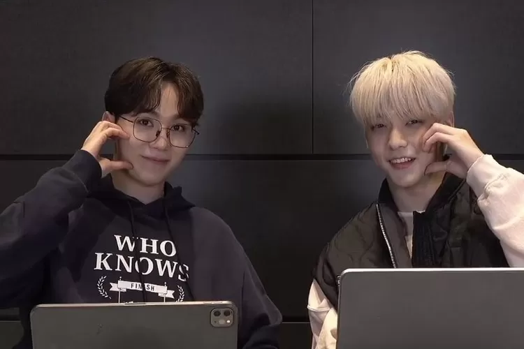 Seungkwan Seventeen dan Soobin TXt live bareng, buat penggemar heboh (Tangkap layar Wlive)