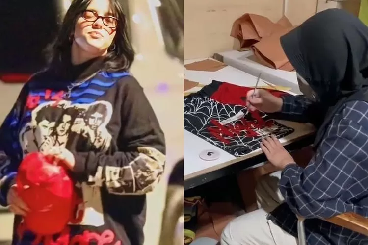 Kolase Billie Eilish dan remaja pembuat baju secondhand (Instagram @USSfeeds)