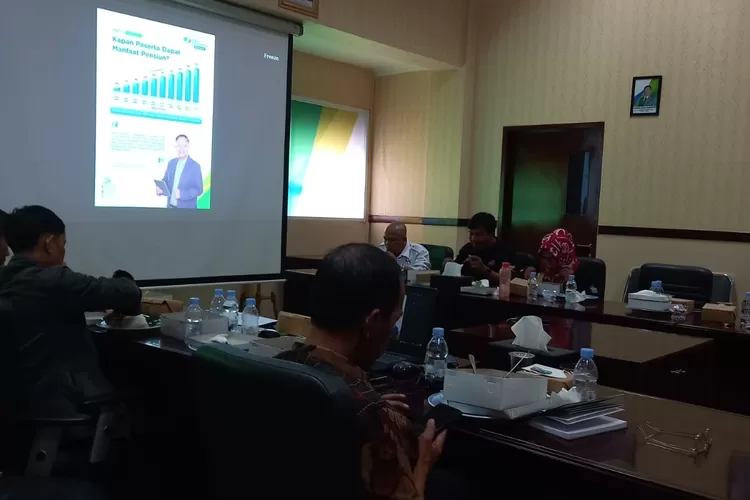 BPJS Ketenagakerjaan Cileungsi kedatangan DPC PPMI Kabupaten Bogor. (BPJS)