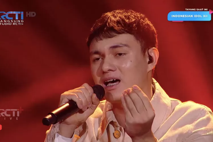 Paul Indonesian Idol Dalam Indonesian Idol 2023 Spekta Show 4 ( Tangkapan Layar RCTI )