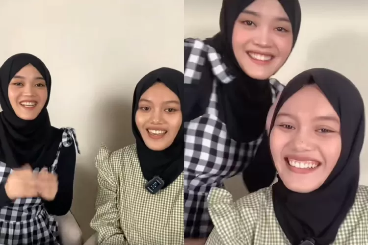 Putri Delina ketemu kembaran viral di TikTok (Foto : Tangkap Layar TikTok @putridelinaaa)