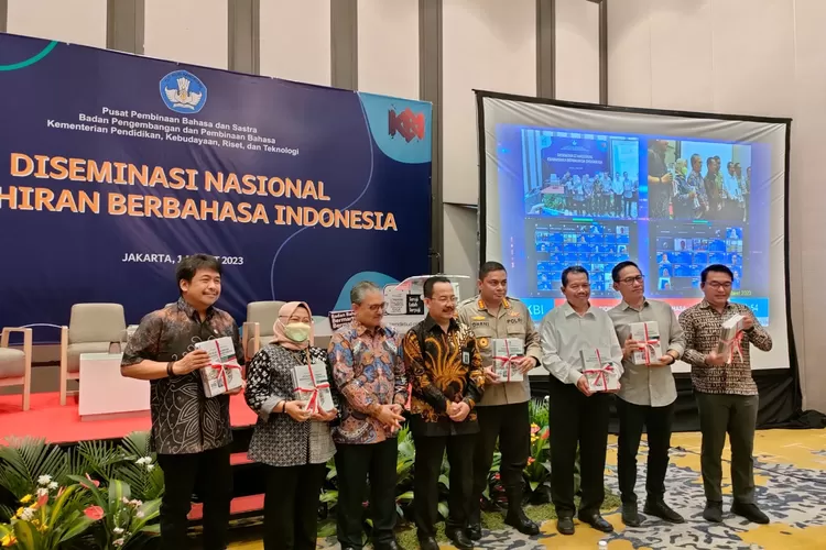 acara Diseminasi Nasional Kemahiran Berbahasa Indonesia bertempat di Hotel Harris Vertu, Jakarta, Rabu (1/3). 