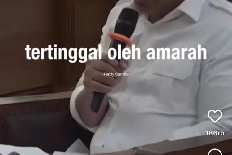 Ferdy Sambo dipecat dan mendapat hukuman mati. Pernyataannya yang bijak saat di persidangan kini viral. (tangkapan layar instagram @qwwwgggg)