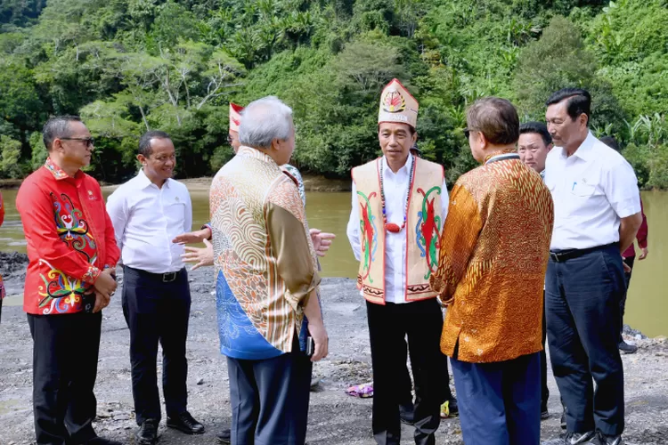 Presiden Jokowi Hadiri Groundbreaking PLTA Mentarang (Sekretariat Kabinet)