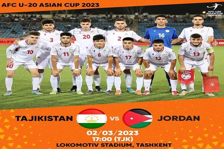 Piala Asia U20 2023 Tanggal 2 Maret 2023 Grup C Prediksi Skor Timnas Tajikistan U20 vs Yordania U20 (www.instagram.com/@fft_official)