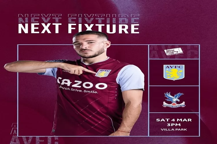 Aston Villa vs Crystal Palace di Liga Inggris 2022 2023 Prediksi Skor, Performa Tim dan H2H (www.instagram.com/@avfcofficial)
