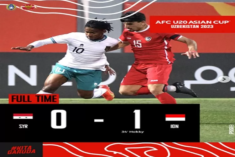 Tim Garuda Bangkit Kalahkan Timnas Suriah di Piala Asia U20 2023 Hari Ini (www.instagram.com/@pssi)