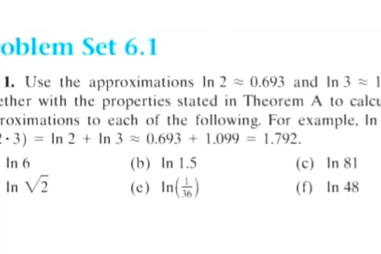 Problem Set 6.1 Kalkulus Purcell Bab 6 edisi kesembilang