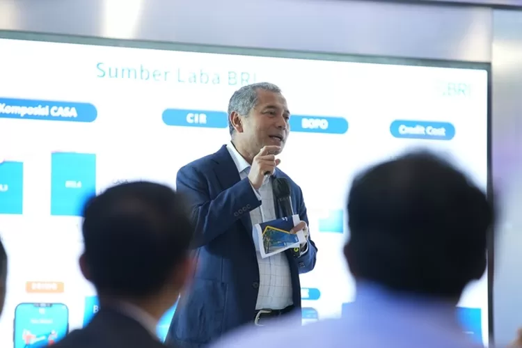 Direktur Utama BRI Sunarso mengatakan terus konsisten menyalurkan kredit ke masyarakat agar roda perekonomian terus berputar.