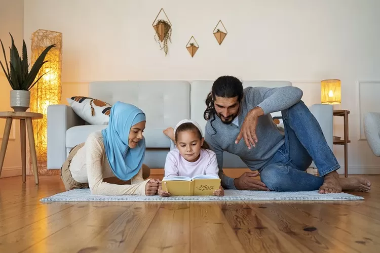 Ilustrasi keluarga sakinah. (freepik/freepik)