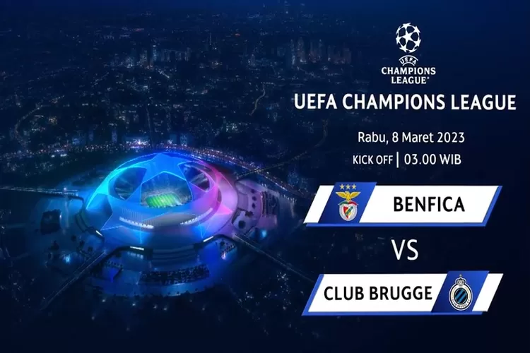 Benfica vs Club Brugge di Liga Champions 2023 Leg 2 Tanggal 8 Maret 2023 Babak Penentuan (Tangkapan Layar Vidio.com)