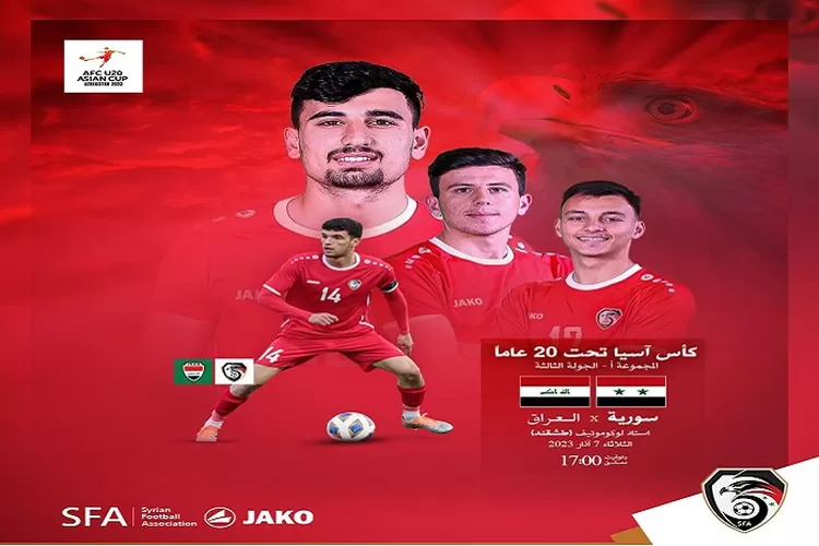 Prediksi Skor Timnas Irak U20 vs Suriah Piala Asia U202 2023 Malam Ini Pukul 21.00 WIB (www.instagram.com/@syrianfa)