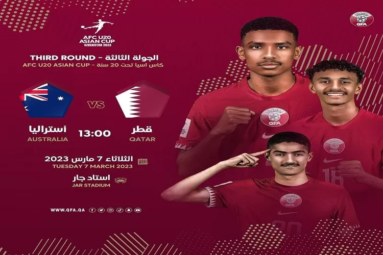 Prediksi Skor Pertandingan Ketiga Grup B Piala Asia U20 2023 Timnas Qatar U20 vs Australia U20 Tanggal 7 Maret 2023 (www.instagram.com/@qfa)