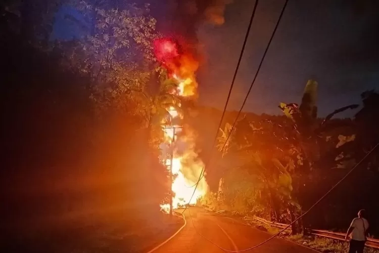 Kecelakaan maut di Desa Munte (Facebook)