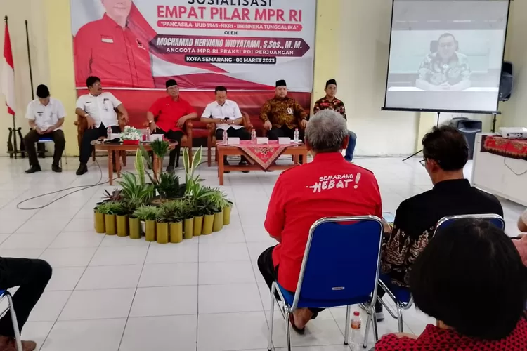 Sosialisasi empat pilar MPR RI di balai kelurahan Sendangmulyo Tembalang Kota Semarang. (dokumen)