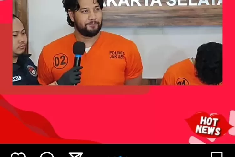 NARKOTIKA : Amar Zoni saat memberikan keterangan resmi soal penangkapannya. DOK.IGLAMBETURAH