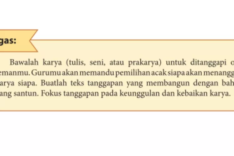 Tugas Bahasa Indonesia kelas 9 halaman 114