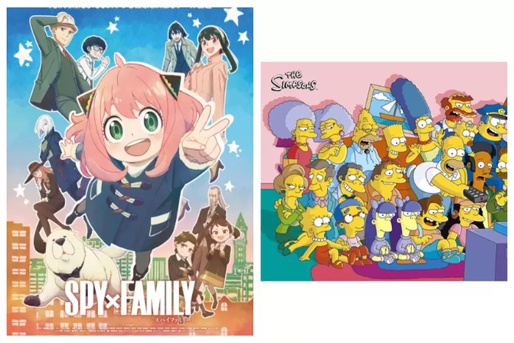 Anime (kiri) dan kartun (kanan)