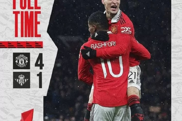 Manchester United Menang 4-1 Atas Real Betis di Leg Pertama Babak 16 Besar Liga Europa (Sumber: instagram official Manchester United)