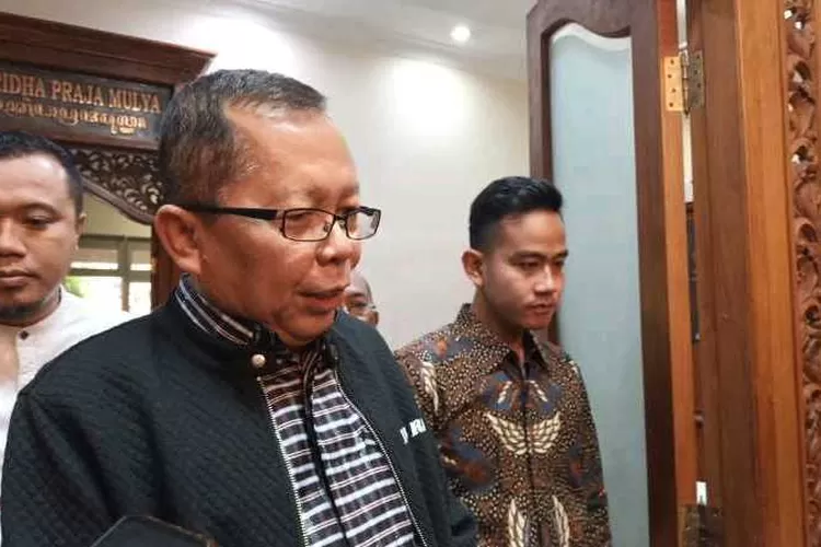 Wakil Ketum PPP Arsul Sani menemui Wali Kota Solo Gibran Rakabuming Raka di Balai Kota Solo (Endang Kusumastuti)