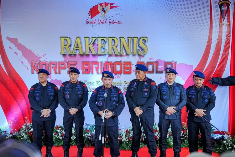 Kapolri Jenderal Listyo Sigit Prabowo membuka Rapat Kerja Teknis (Rakernis) Korps Brigade Mobile (Korbrimob) Polri di Gedung Akpol, Semarang, Jawa Tengah (istimewa )