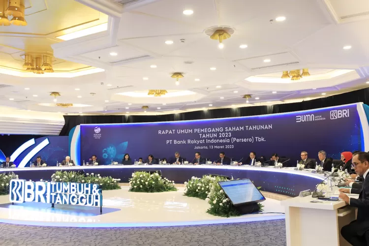 atau BRI menggelar Rapat Umum Pemegang Saham Tahunan (RUPST) 2023 di Jakarta, Senin 13 Maret 2023.  (ayopontianak.com/dok. BRI)