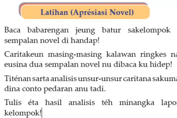 Soal Bahasa Sunda kelas 9 halaman 81 Kurikulum 2013