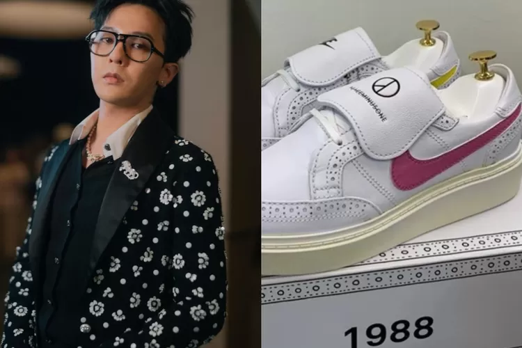 Sepatu G-Dragon BIGBANG dijual bekas dibanderol harga Rp376 juta, warganet Korea auto nyinyir. (Kolase Instagram @xxxibgdrgn dan kbizoom.com)