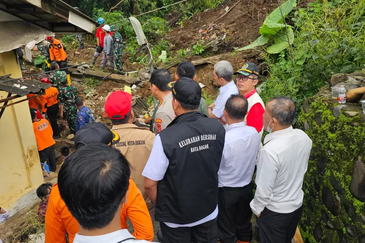 Lokasi longsor di Kelurahan Empang, Kota Bogor. (Humpropub DPRD Kota Bogor)