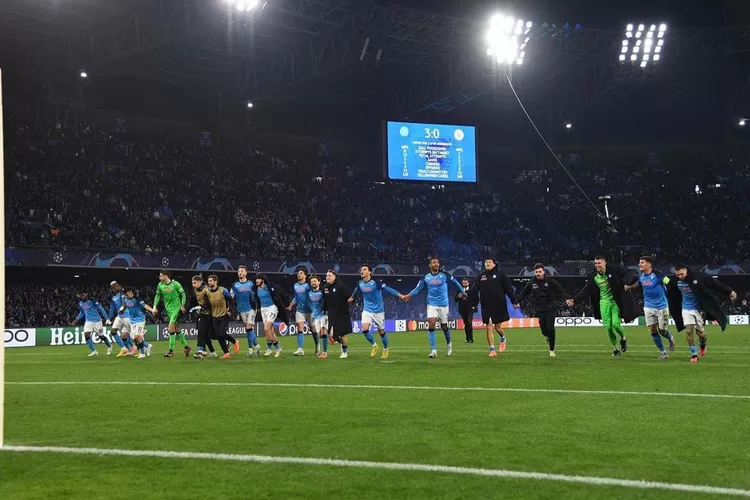 Hasil Pertandingan Liga Champions, Napoli (3) VS (0) Eintracht Frankfurt (sumber: instagram official Napoli)