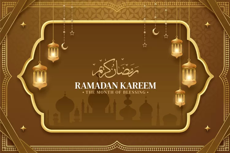 Kartu ucapan sambut bulan Ramadhan  (Freepik.com/pikisuperstar )