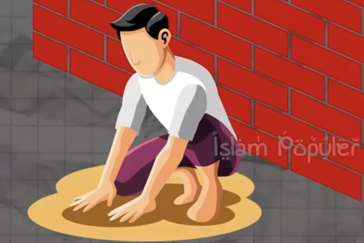 Berikut tata cara melakukan tayammum dan syaratnya sebelum melaksanakan sholat, serta ayat yang diturunkan Allah sebagai petunjuk untuk tayammum (Foto: Ilustrasi Tayammum/Islam Populer)