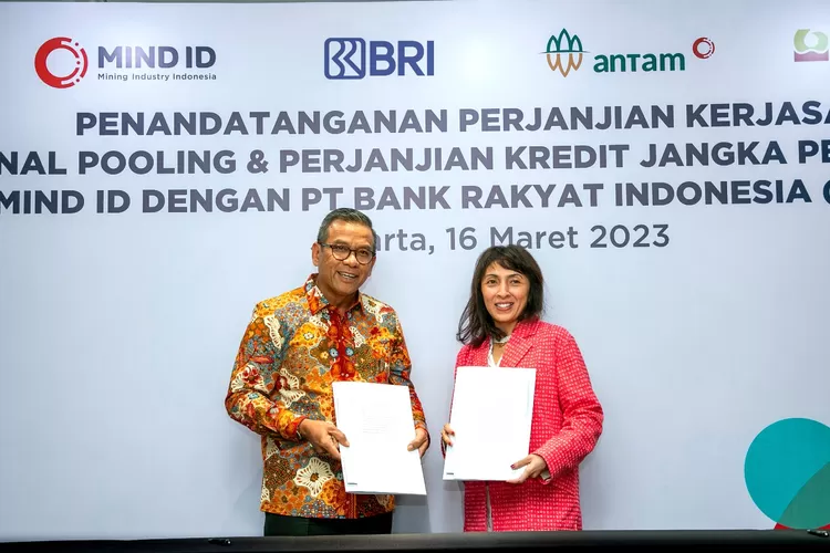 BRI menjalin kerja sama dengan BUMN Holding Industri Pertambangan guna memperluas ekspansi bisnis pada Kamis, 16 Maret 2023 di Jakarta. (Foto: dok. BRI)